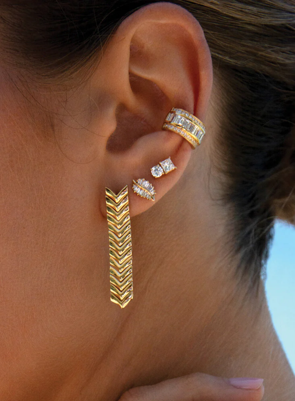 Palm Leaf Studs