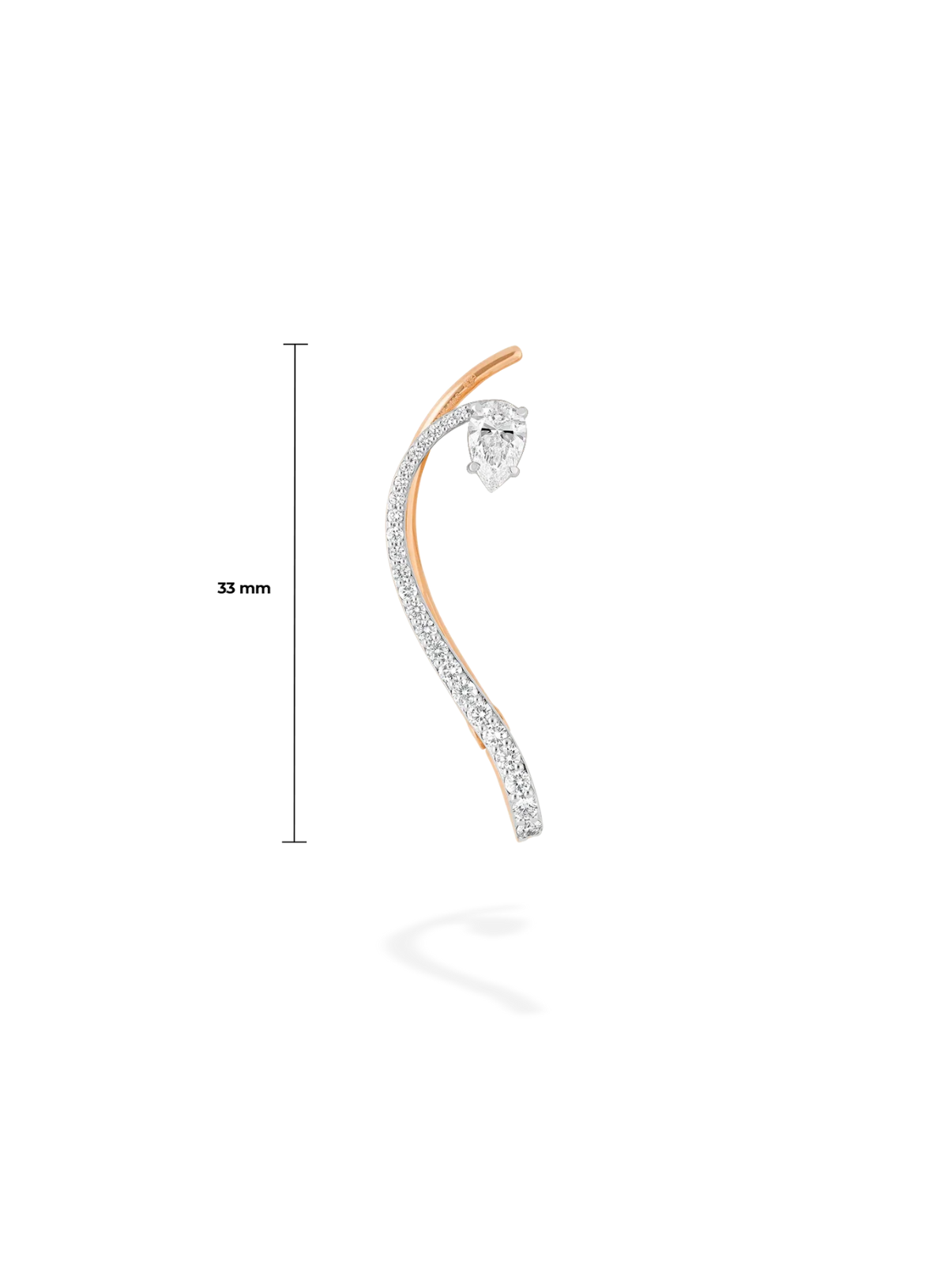 Astral Ear Jewel | Pear Diamond & Diamonds