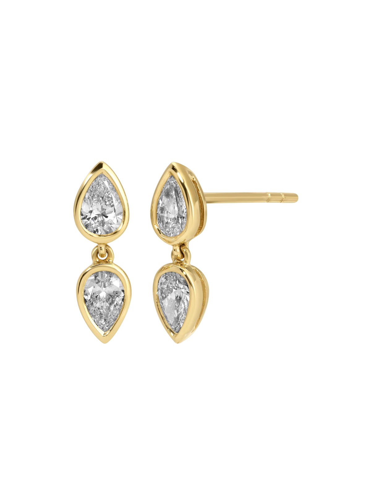 Bezeled Elodie Stud