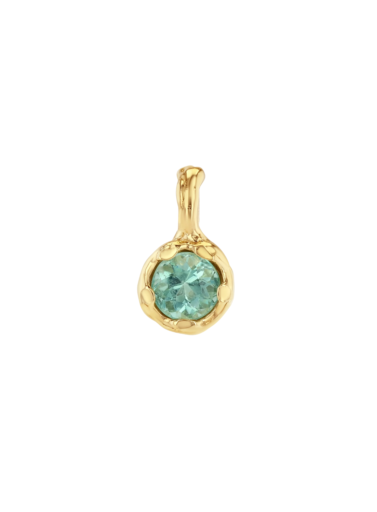 Mini Golden Hour Charm Mint Green Tourmaline