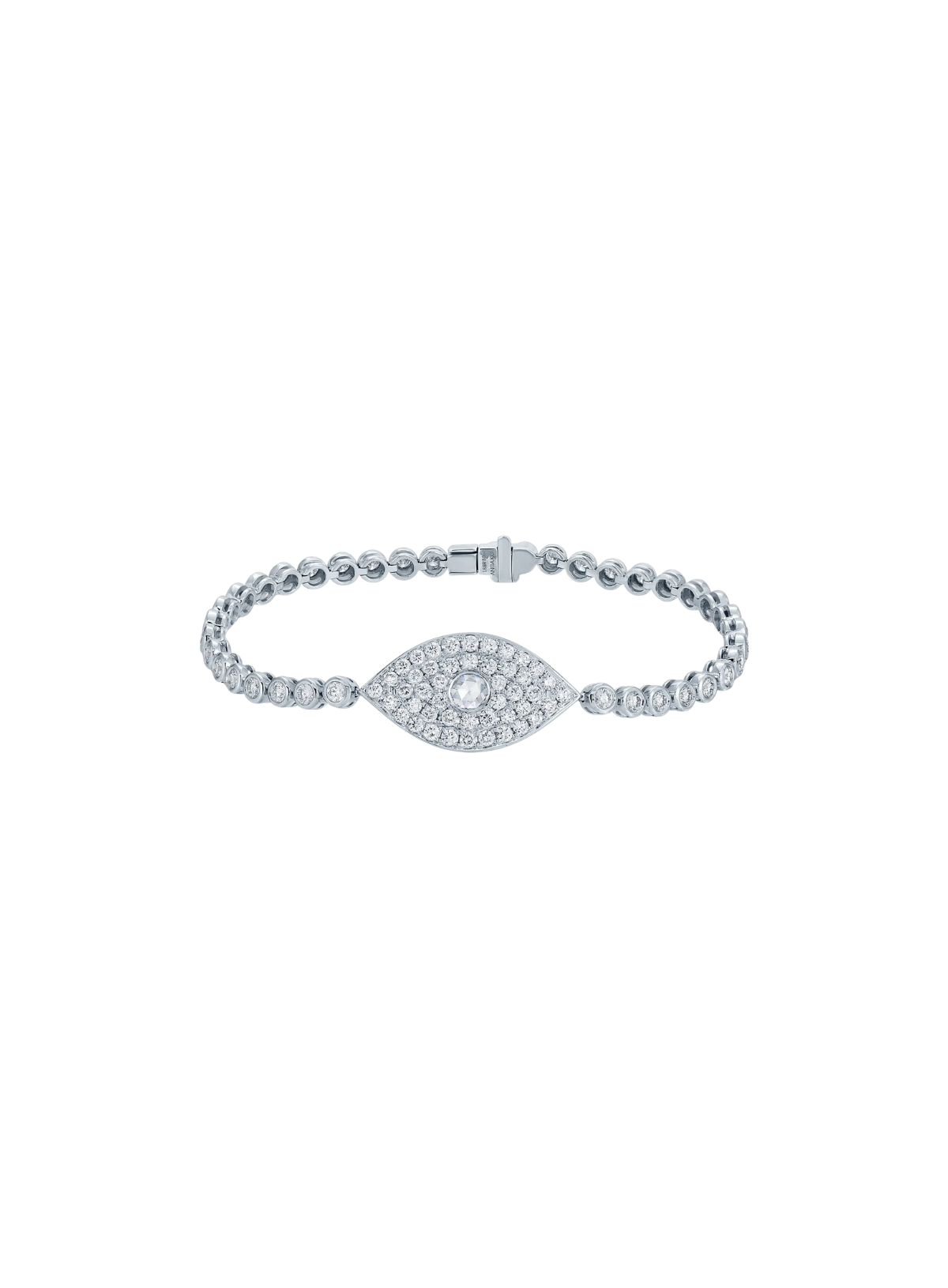 Evil Eye Bracelet with Rose-Cut Diamond