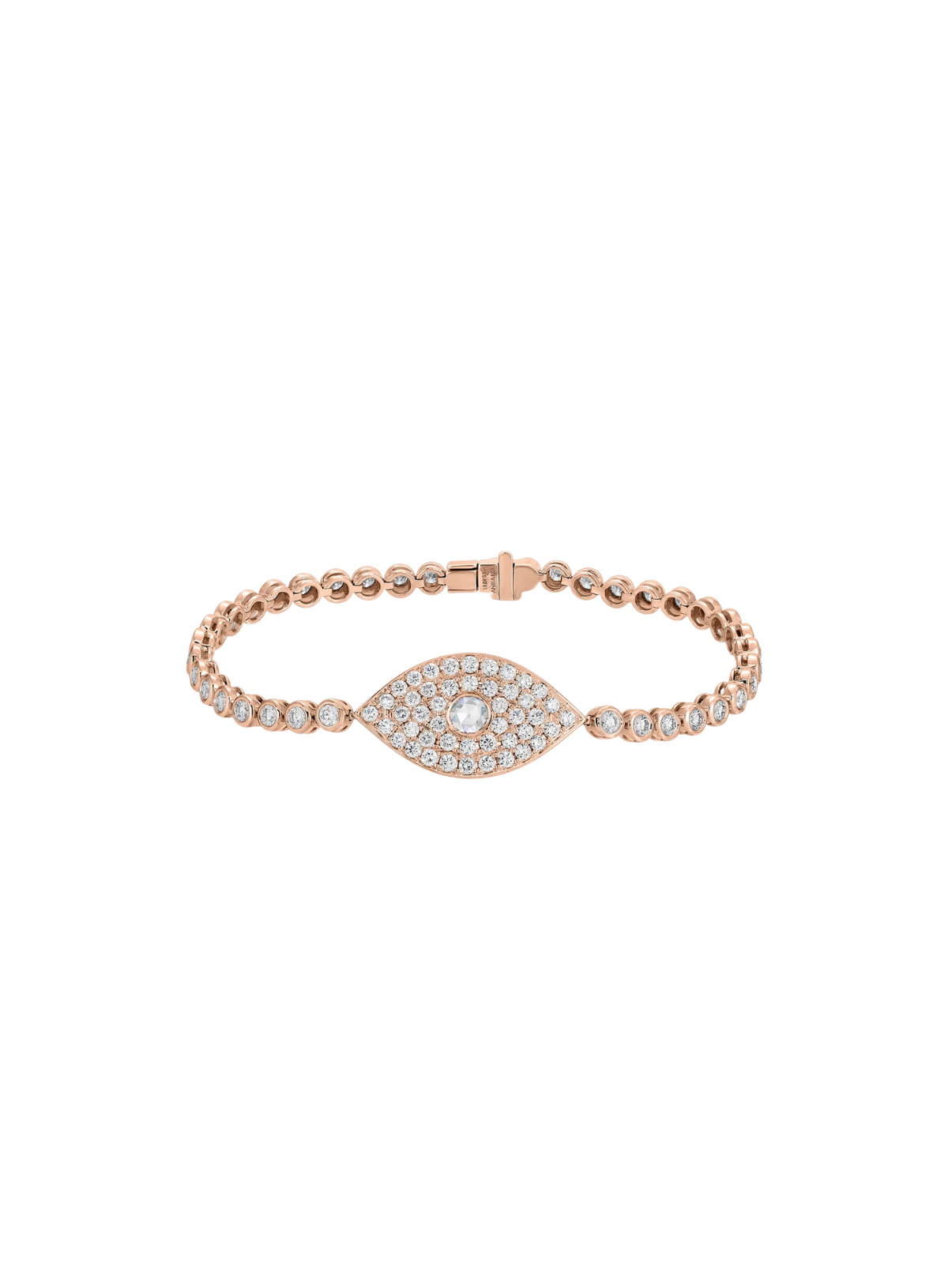 Evil Eye Bracelet with Rose-Cut Diamond