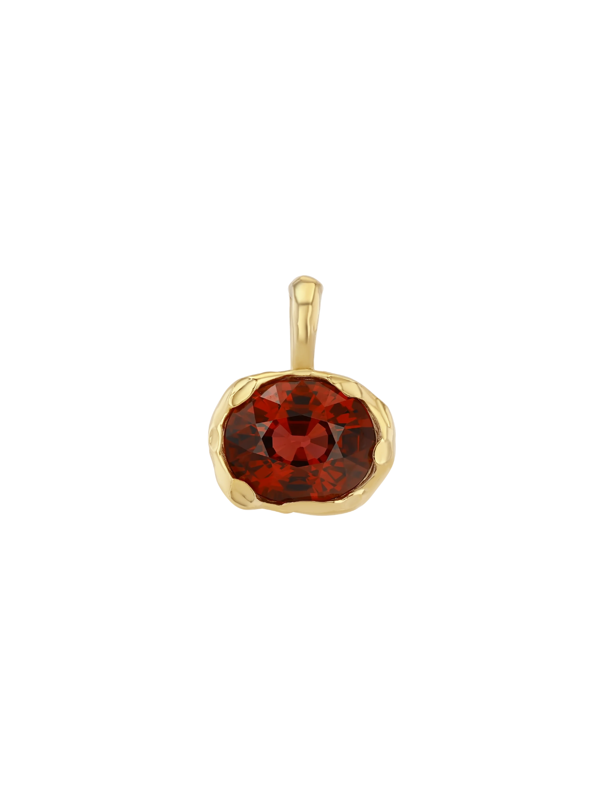 Golden Hour Charm in Red Garnet