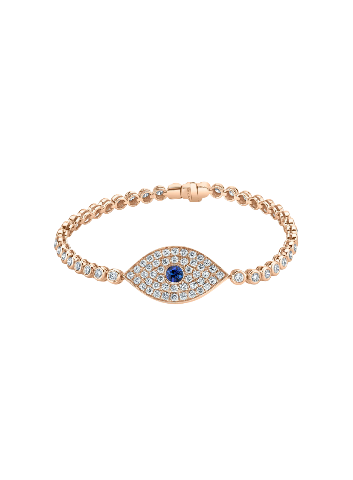 Evil Eye Bracelet with Blue Sapphire Eye