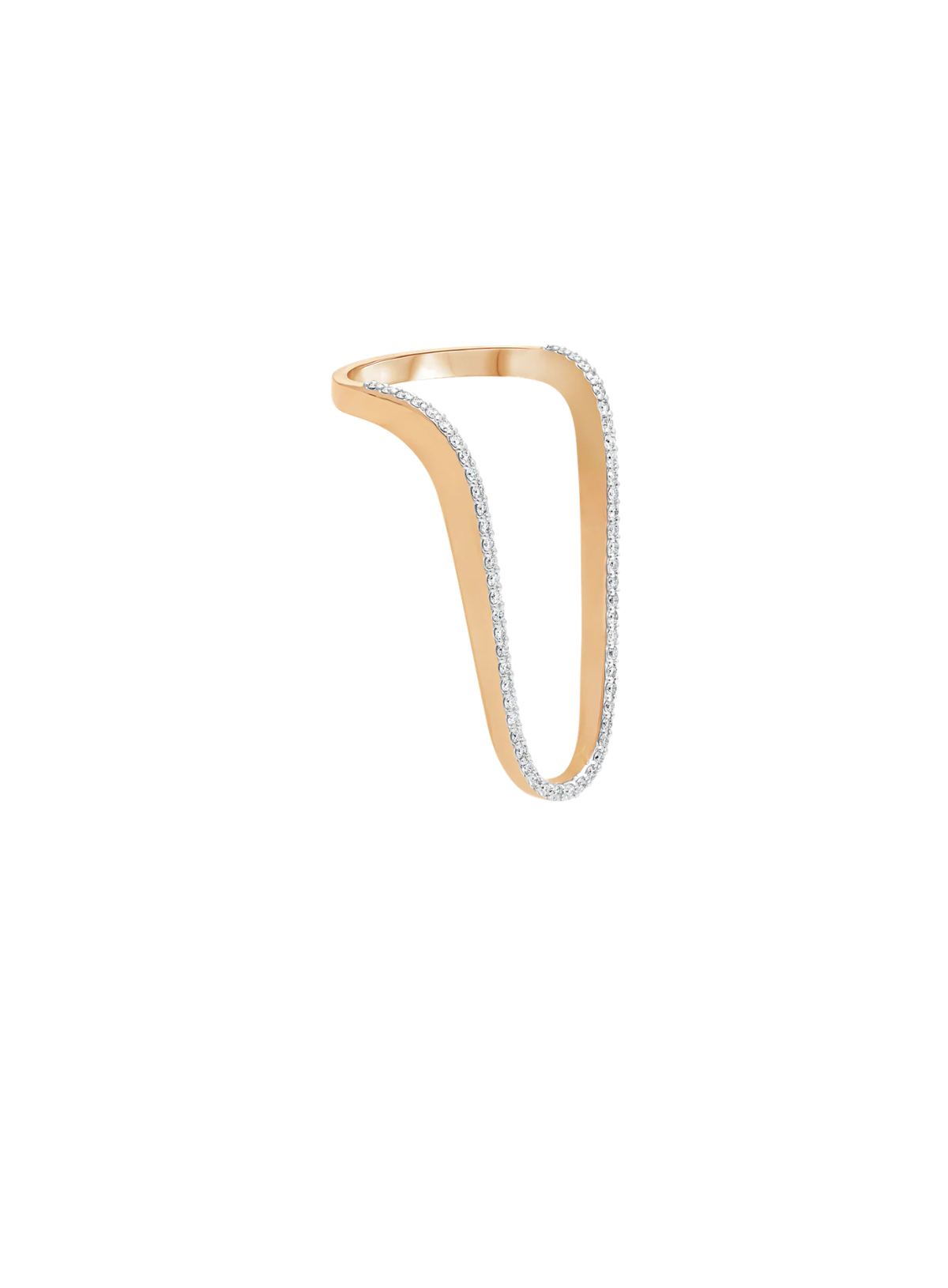 Aurora ring | Half pavé Diamonds