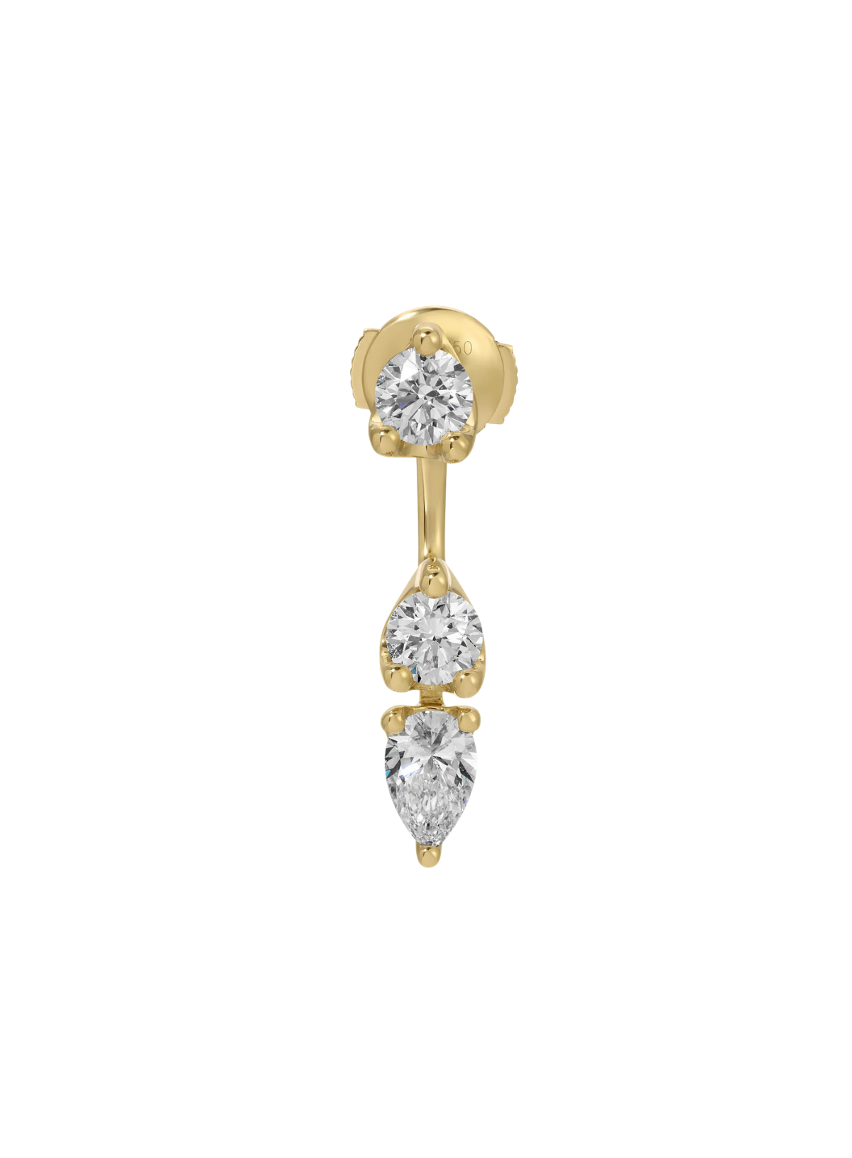 Orbit Round & Pear Drop Earrings