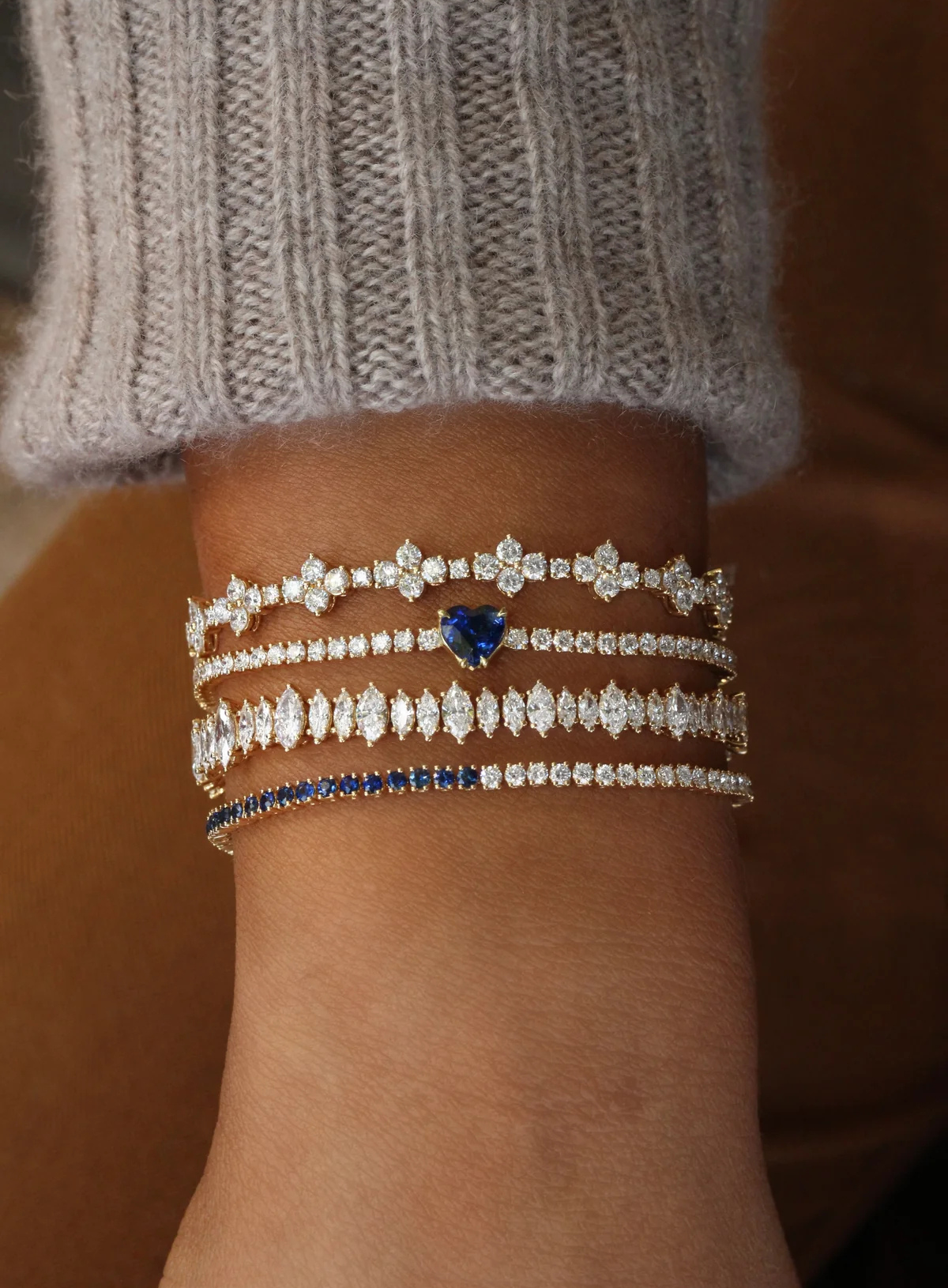 Marquise Diamond Tennis Bracelet