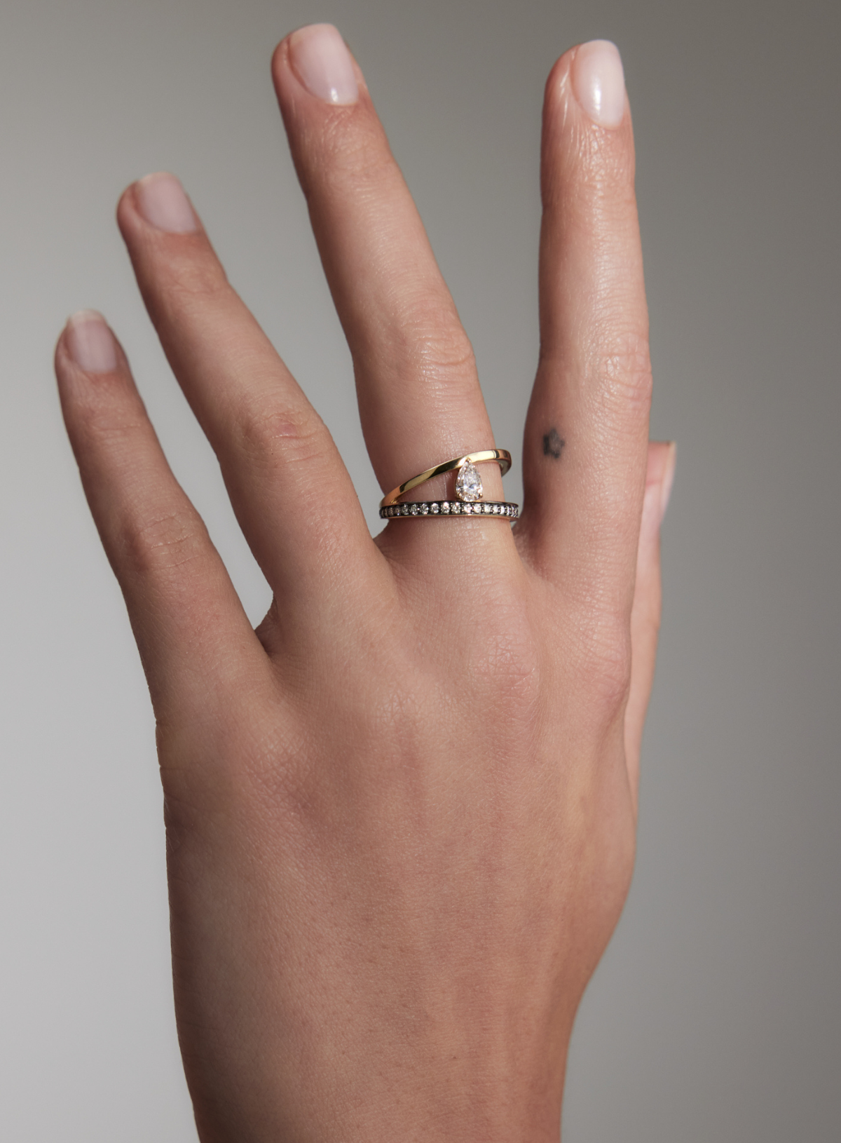 Asymmetry Diamond Ring