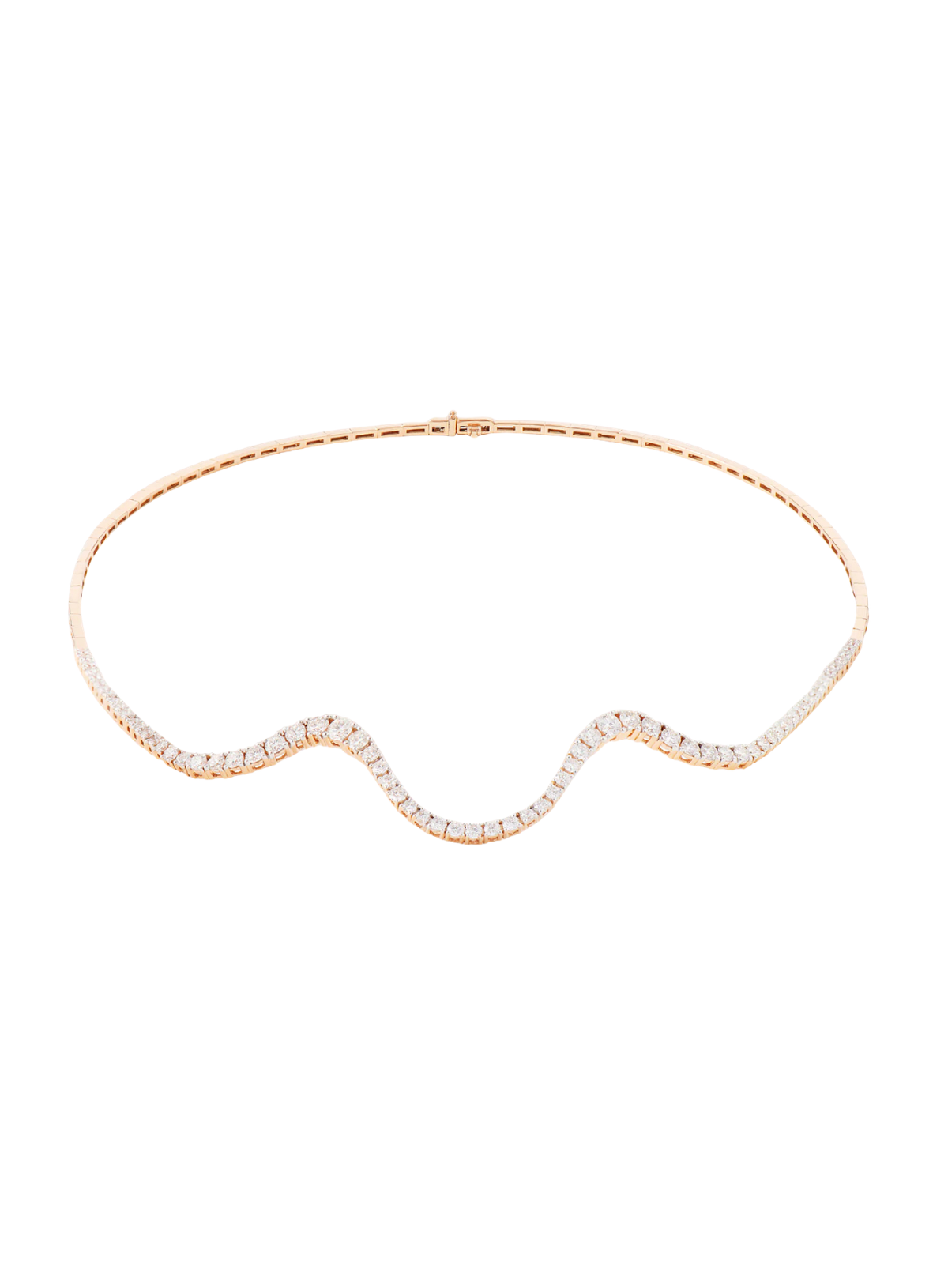 Radiant Choker | Half pavé Diamonds