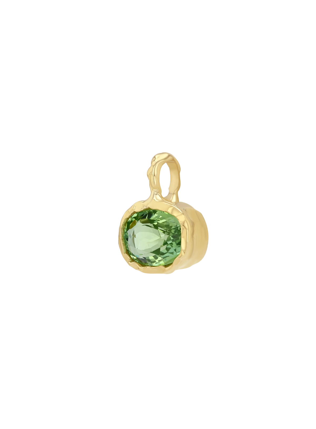 Golden Hour Charm in Green Tourmaline
