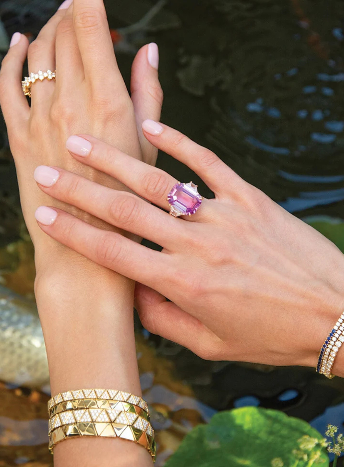Thin Pavé Diamond Cleo Bracelet