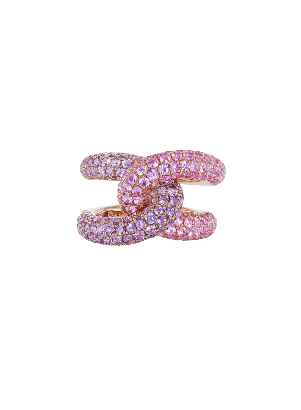 Intertwin Ring Amethyst & Pink Sapphire