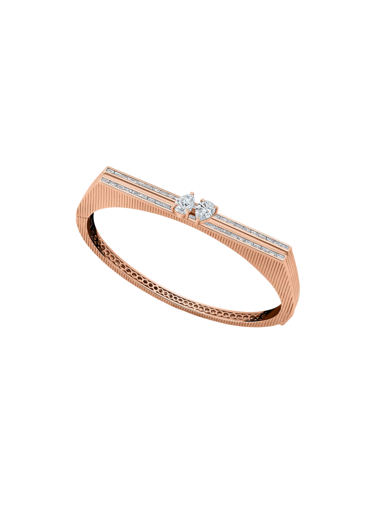 Blade Double Pear Bangle