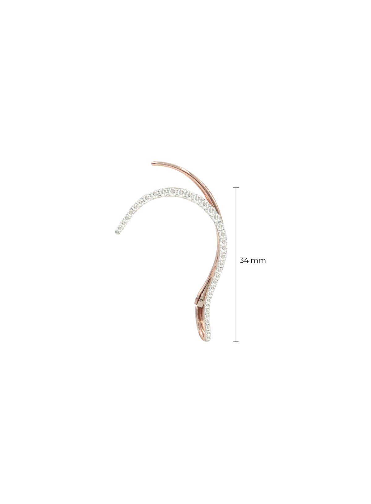 Queen Wave Ear Jewel | Diamonds