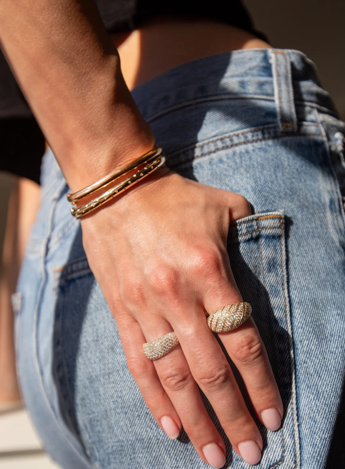 Cosmo Orion Diamond Oval Bangle