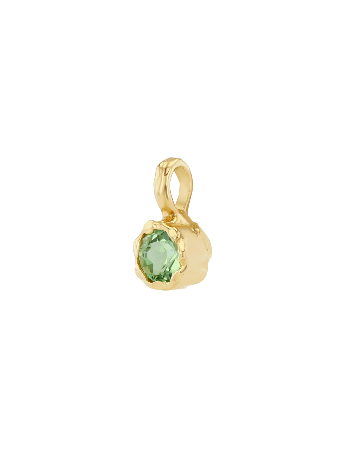 Mini Golden Hour Charm in Green Tourmaline