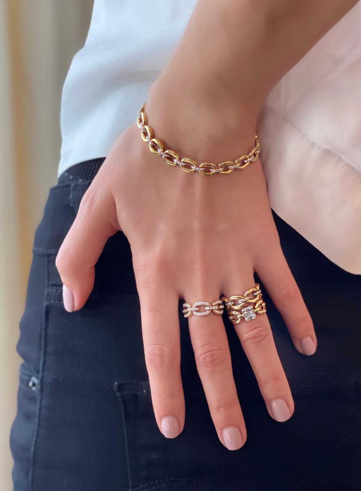 Catena Yellow Gold Bracelet