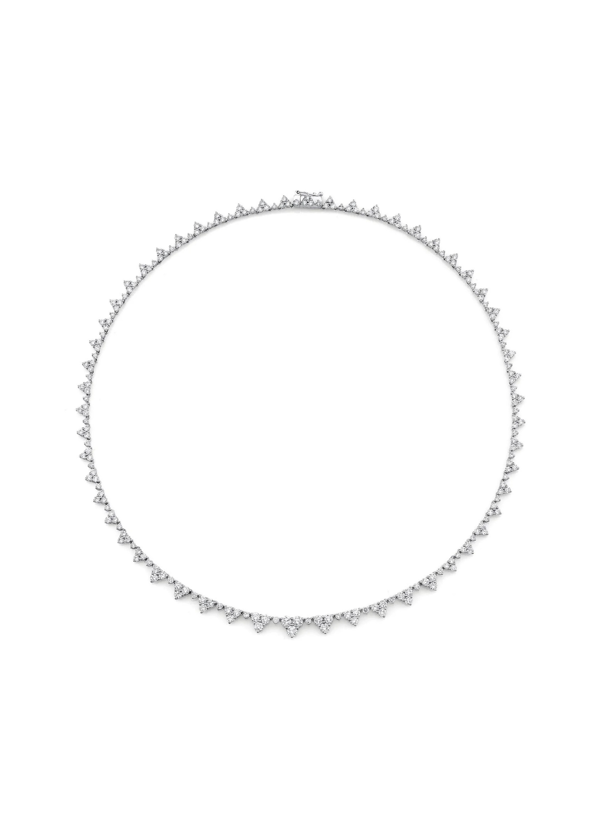 Diamond Triangle Eternity Choker