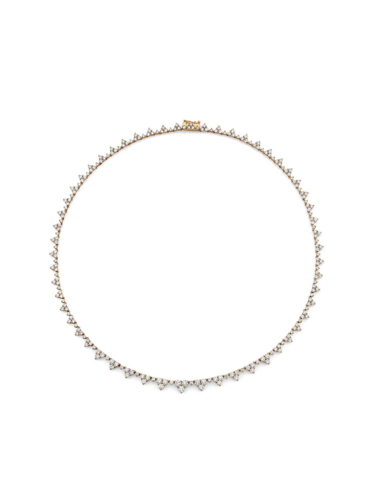 Diamond Triangle Eternity Choker