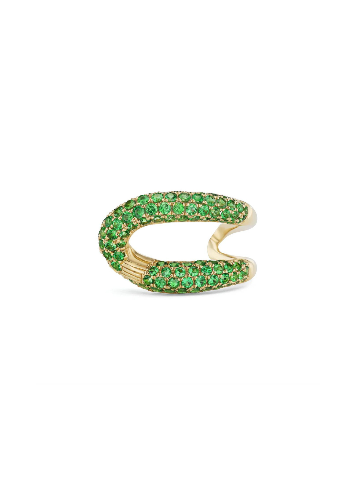 Intertwin Ring Tsavorite & Pink Sapphire