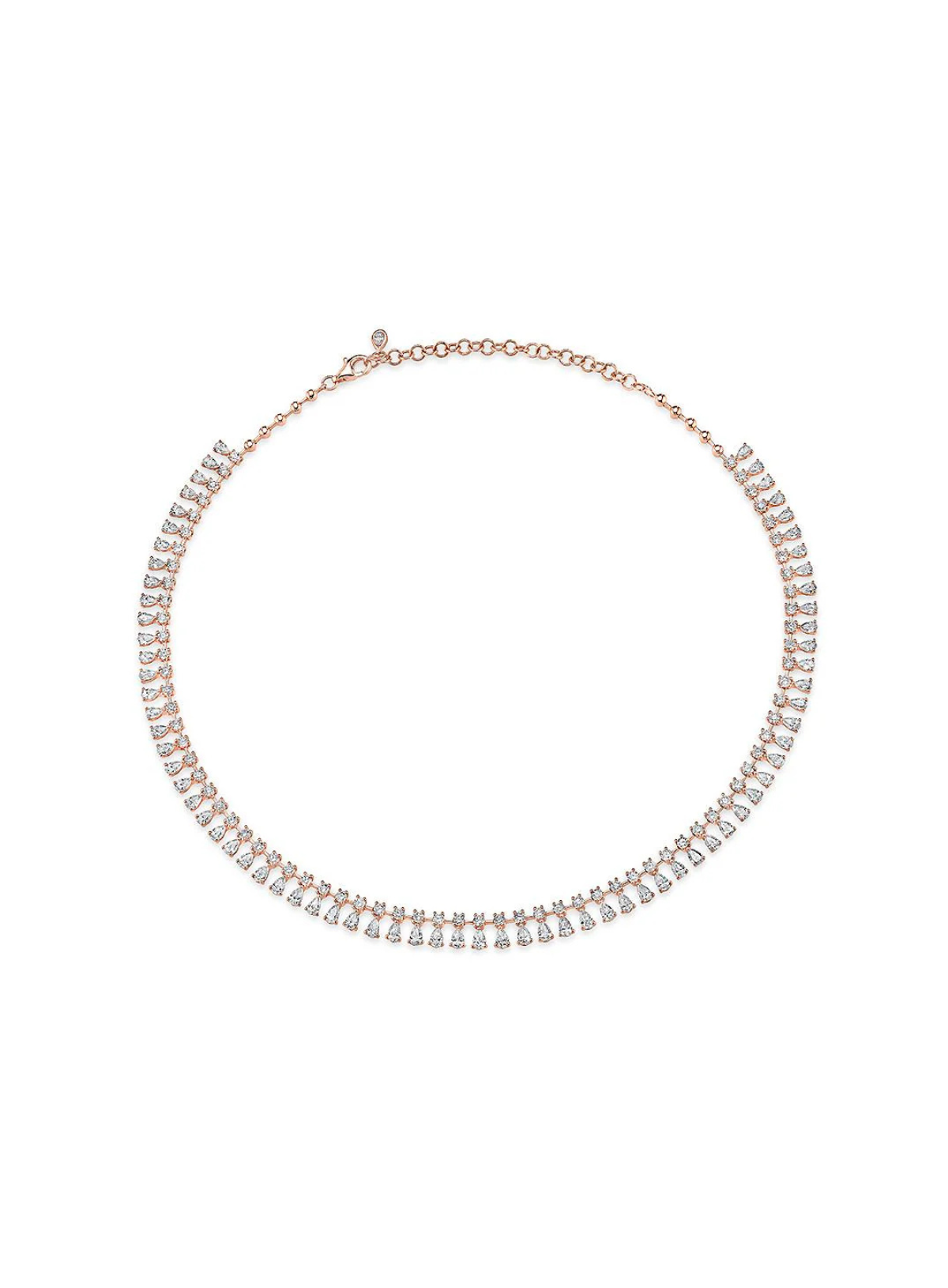 Round Diamond Shaker Necklace