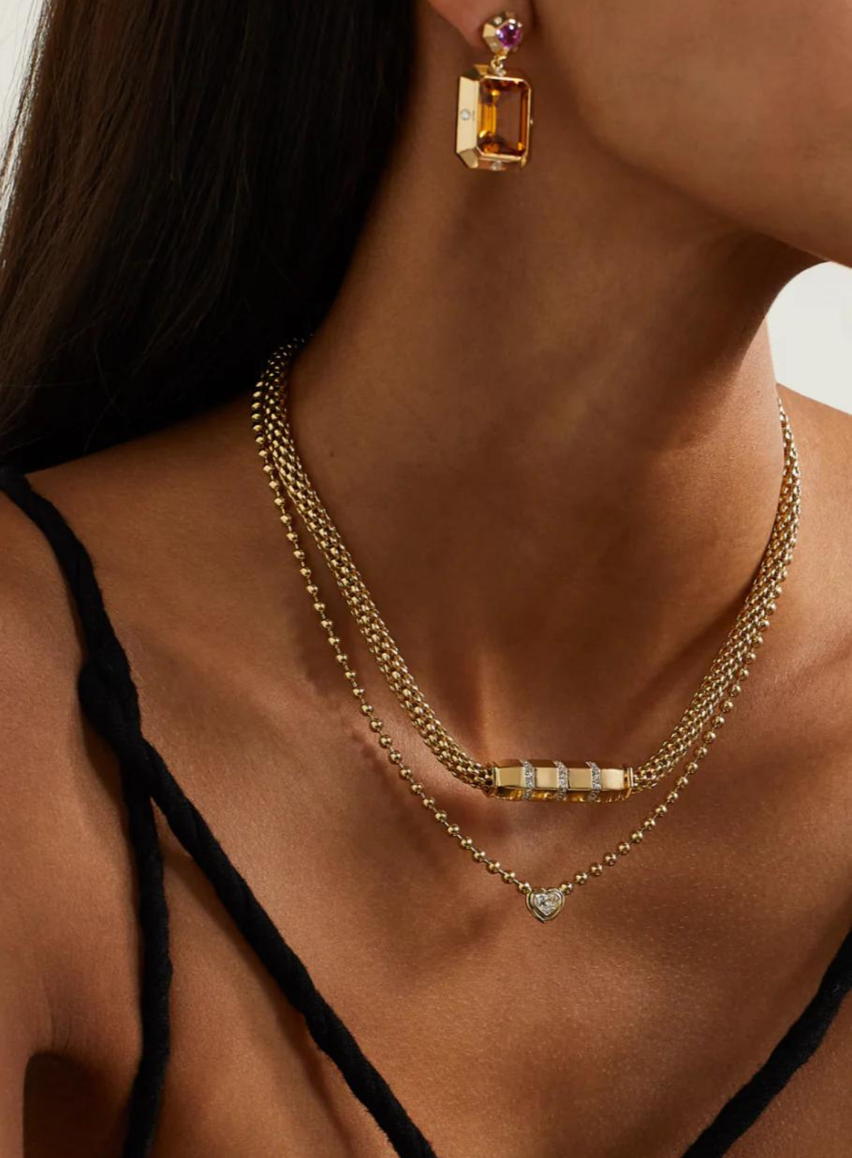 Stella Bar Necklace - Ruby