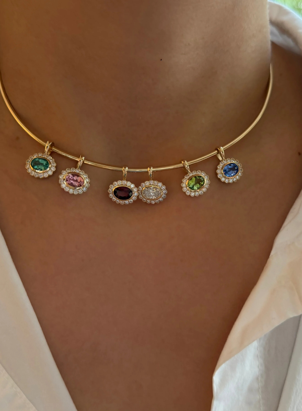 Petite East West Heirloom Pendant Ocean