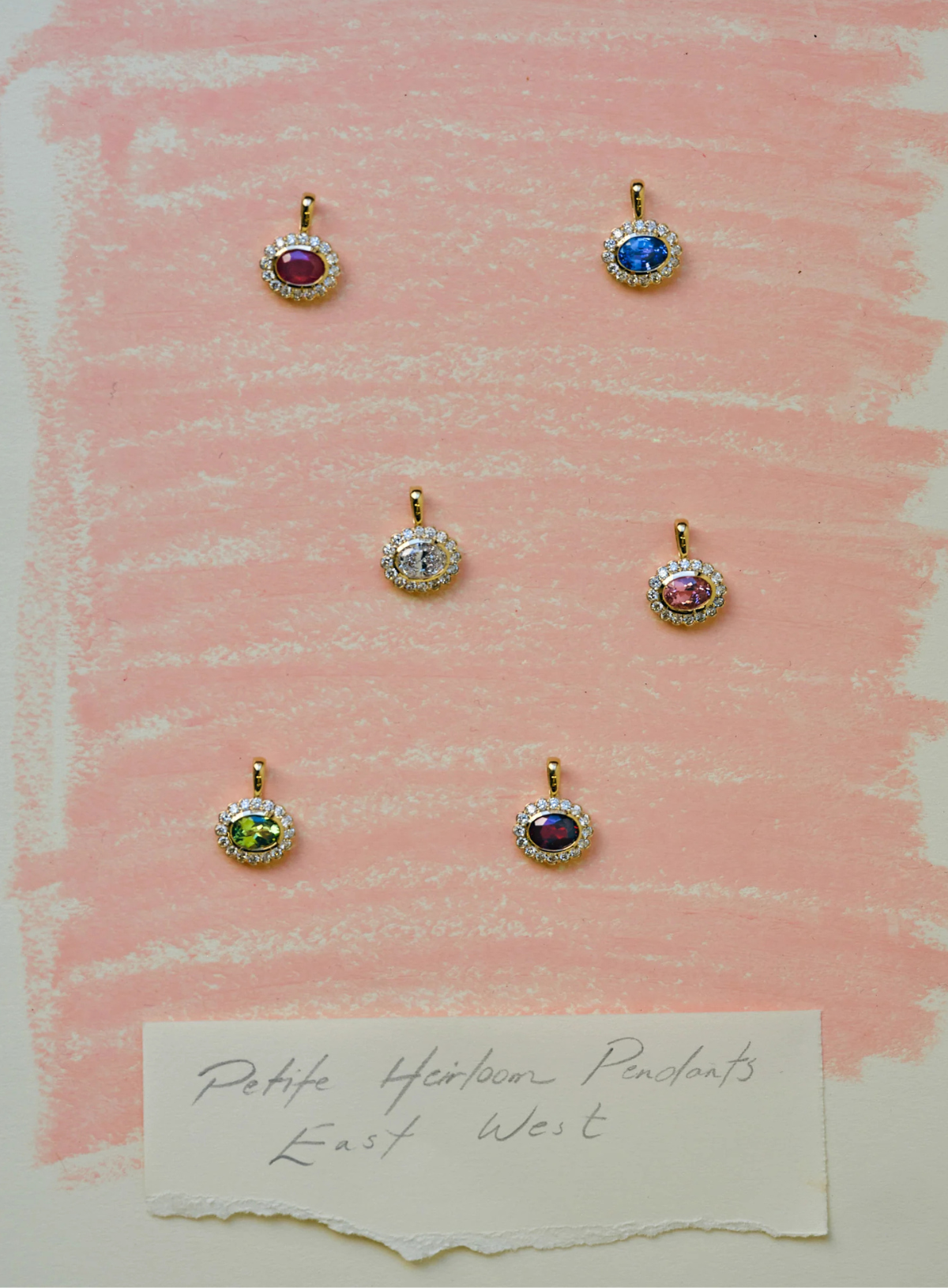 Petite East West Heirloom Pendant Ocean