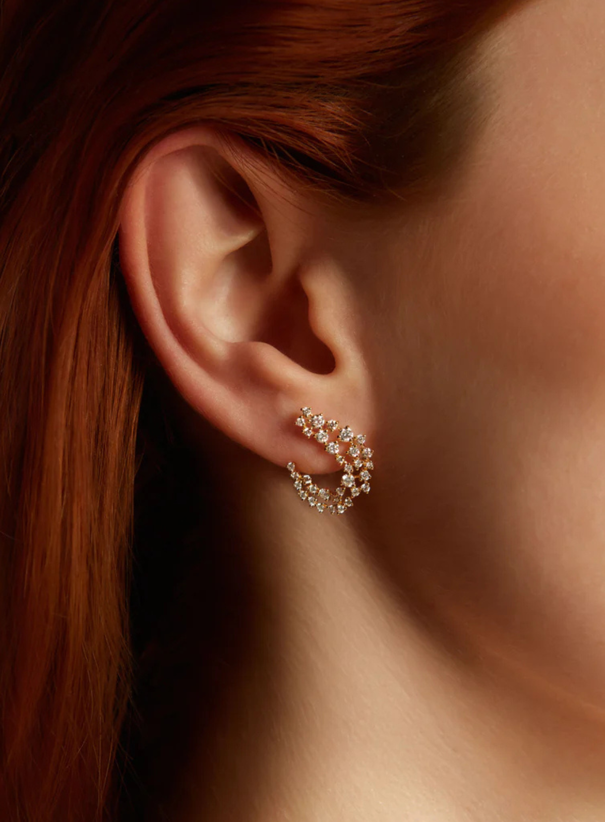 Scatter Diamond Huggies