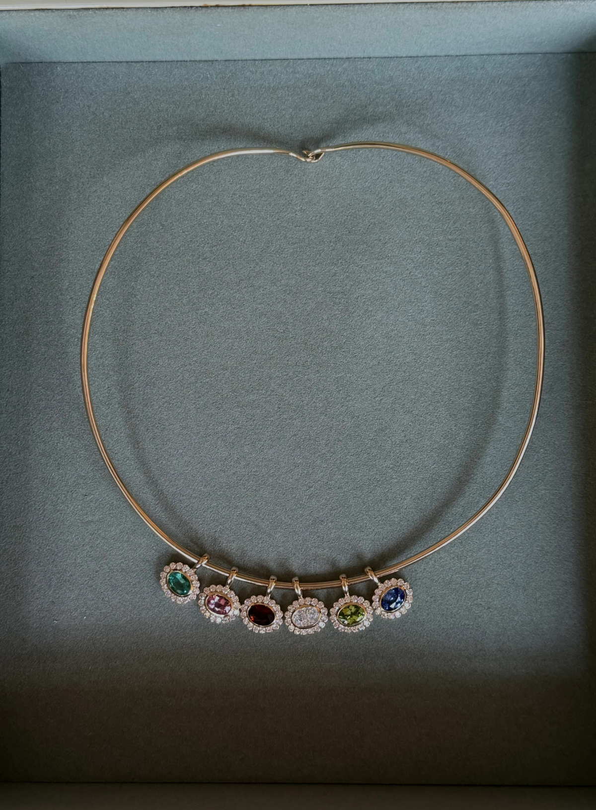 Petite East West Heirloom Pendant Ocean