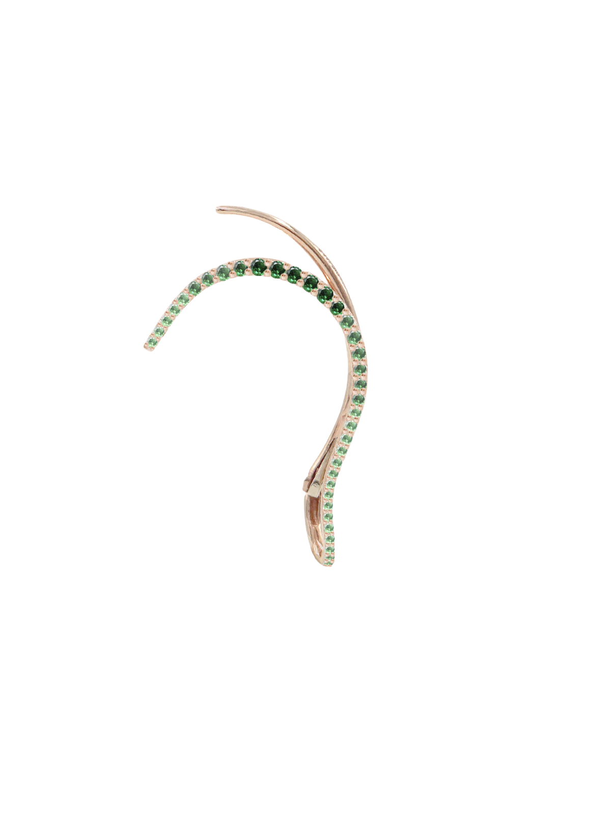 Queen Wave Ear Jewel | Emeralds