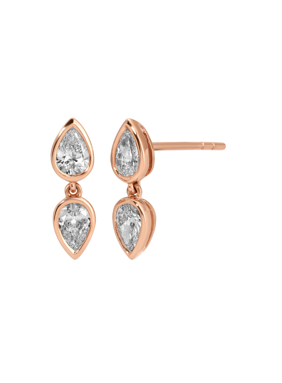 Bezeled Elodie Stud