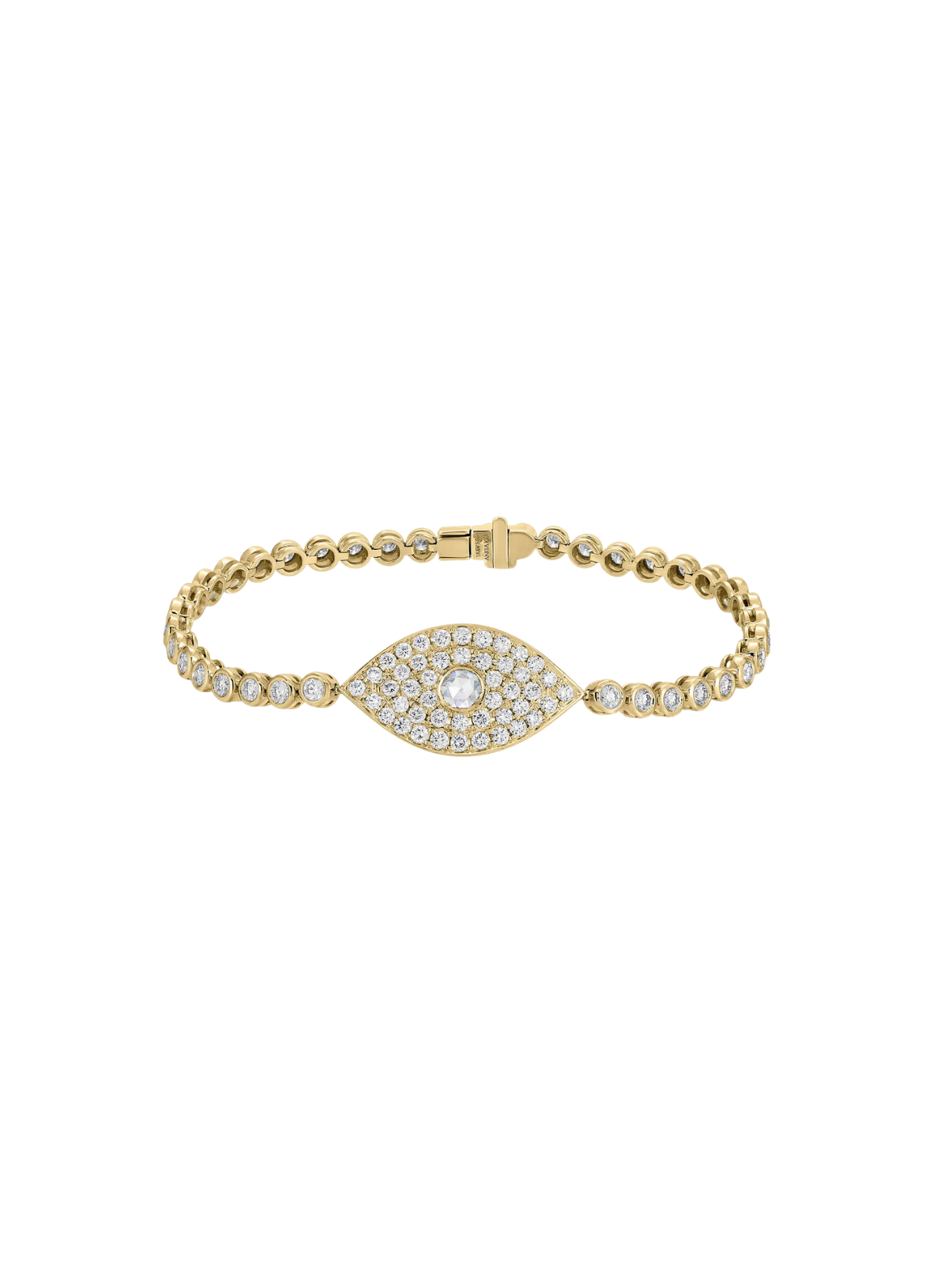 Evil Eye Bracelet with Rose-Cut Diamond