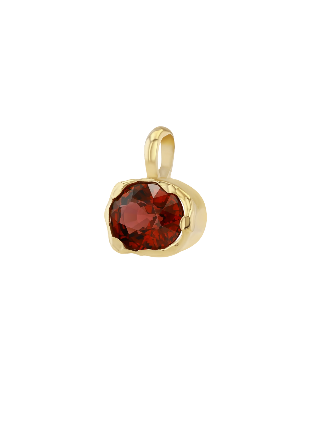 Golden Hour Charm in Red Garnet