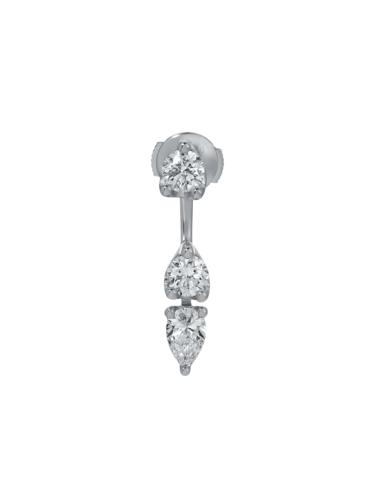 Orbit Round & Pear Drop Earrings