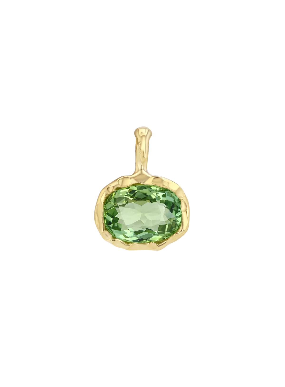 Golden Hour Charm in Green Tourmaline
