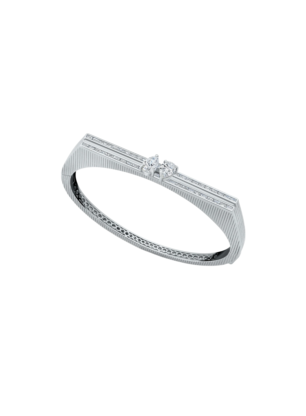 Blade Double Pear Bangle