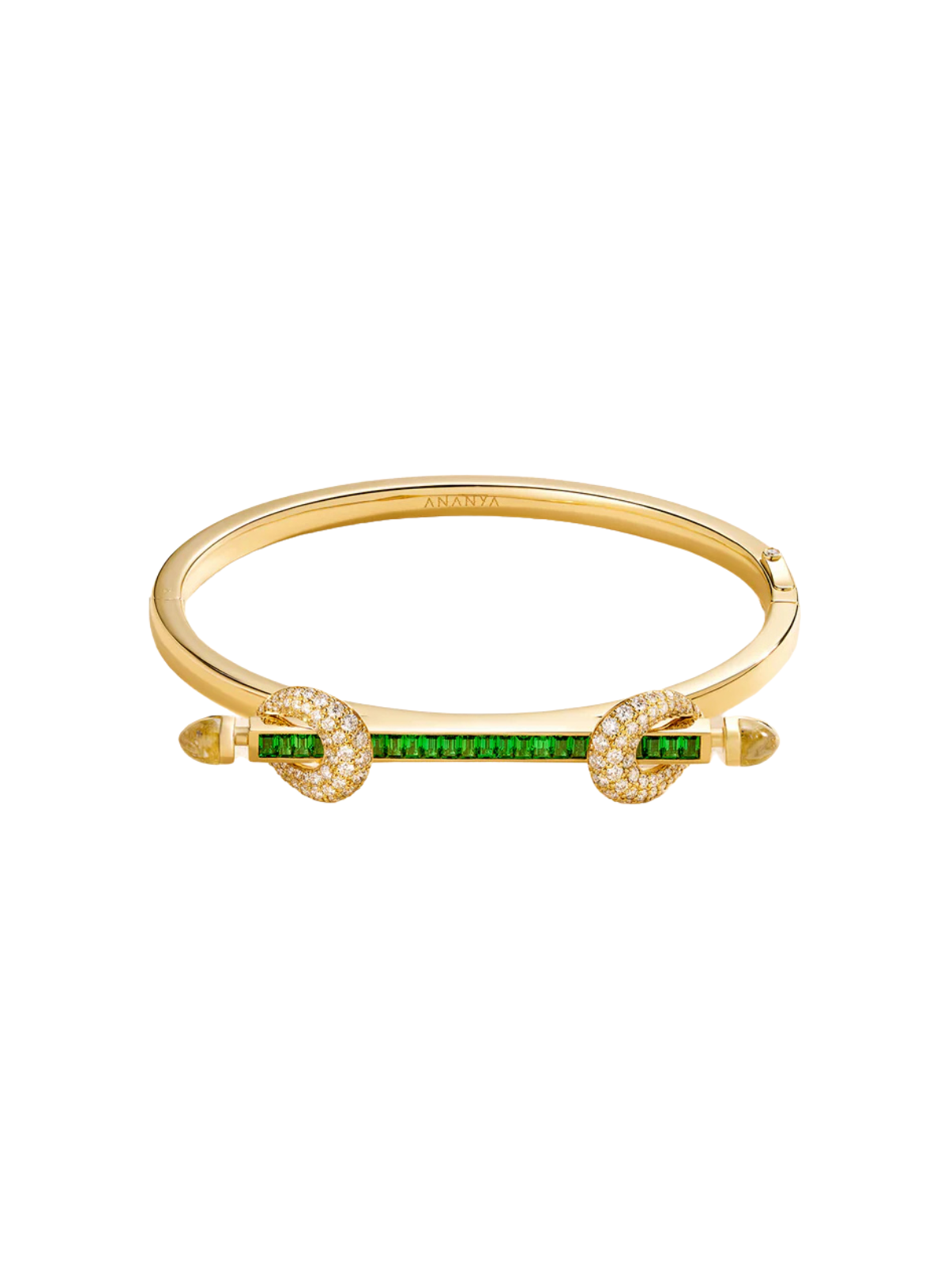 Chakra Icon Bracelet Tsavorite Baguette