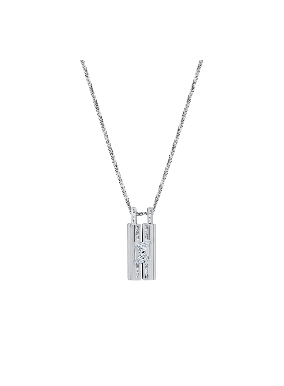 Small Blade Double Pear Pendant