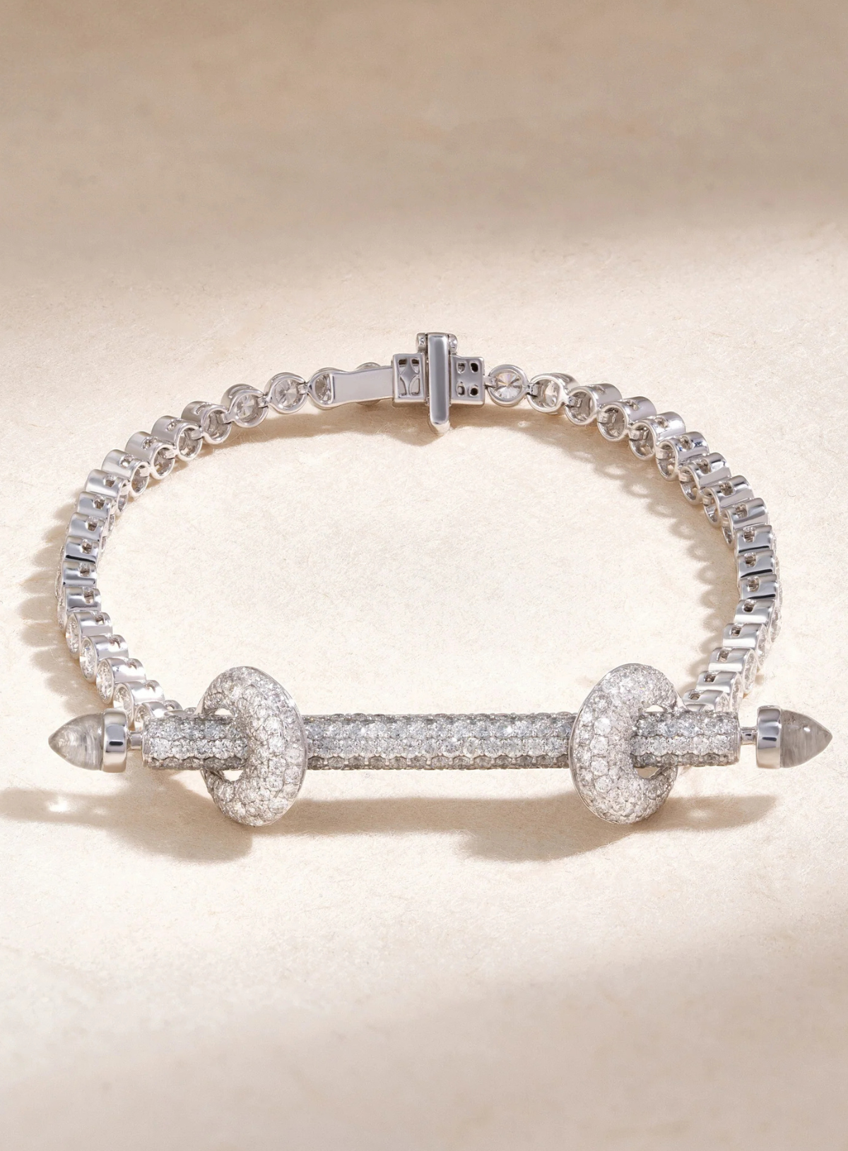 Diamond Tennis Chakra Bracelet