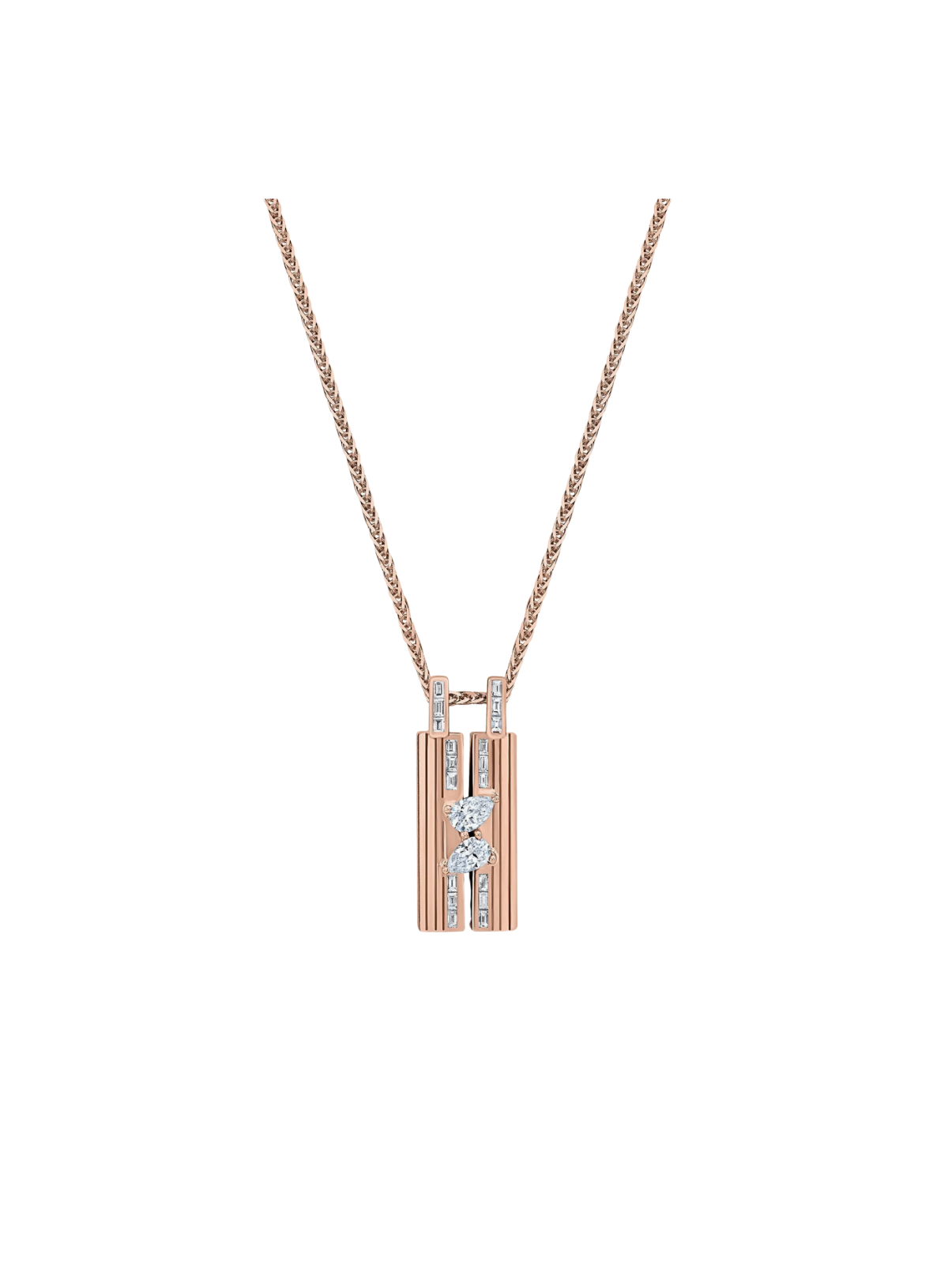 Small Blade Double Pear Pendant