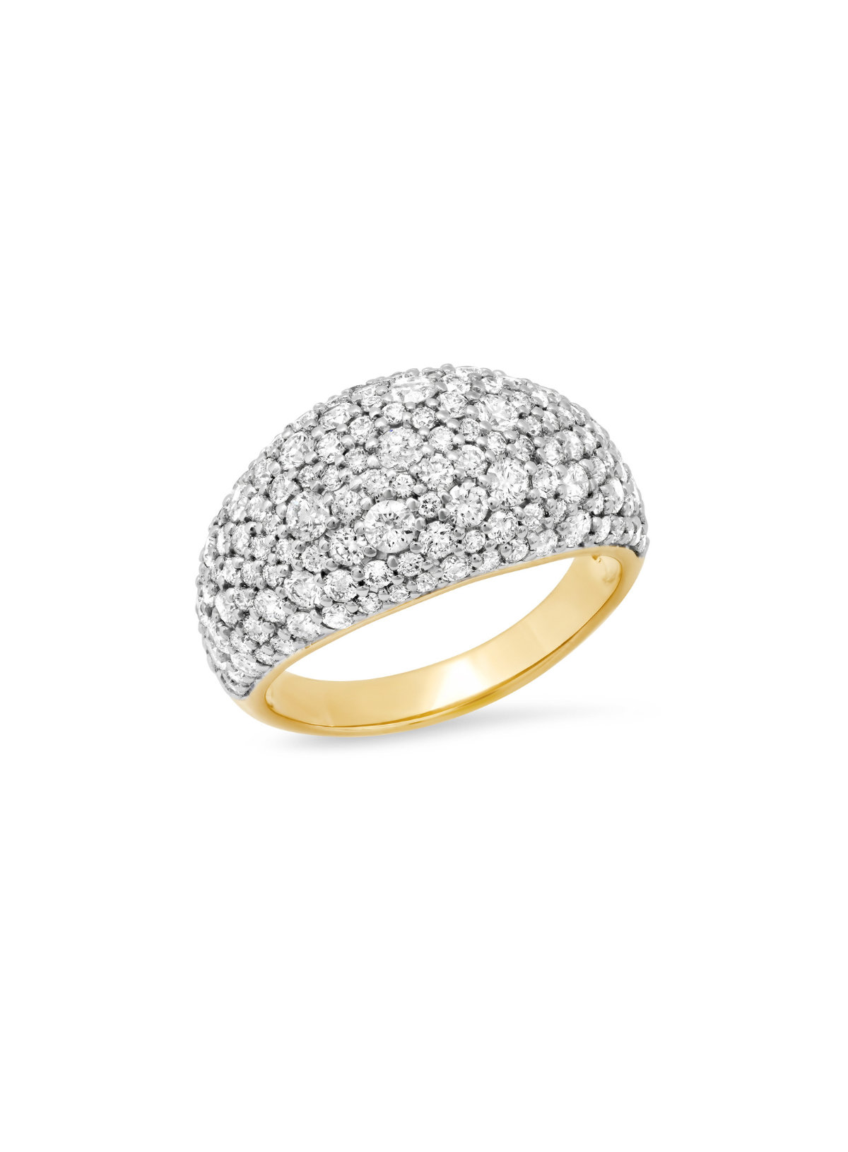 Diamond Sunburst Cocktail Ring