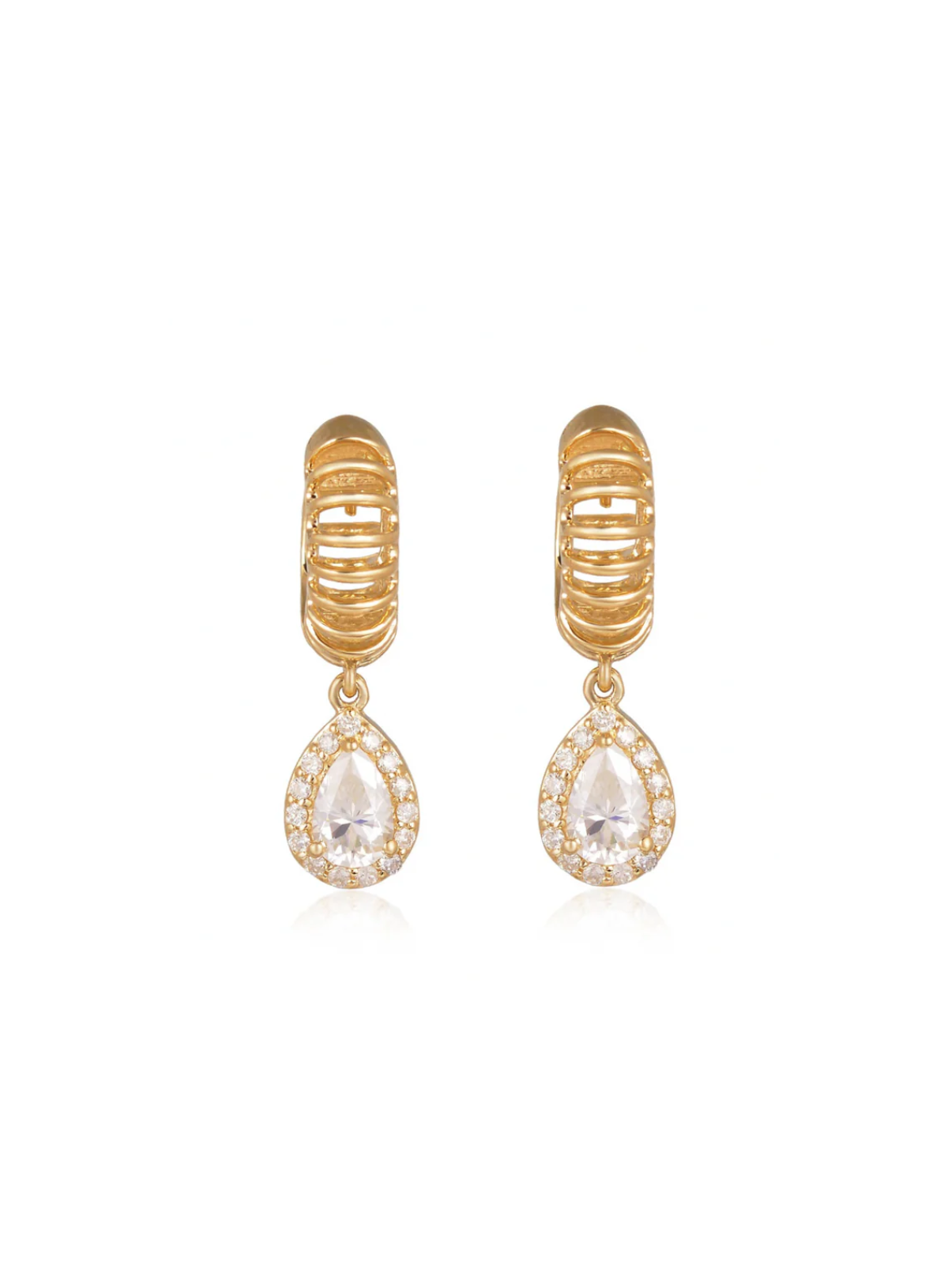 Hala Diamond Cage Hoops