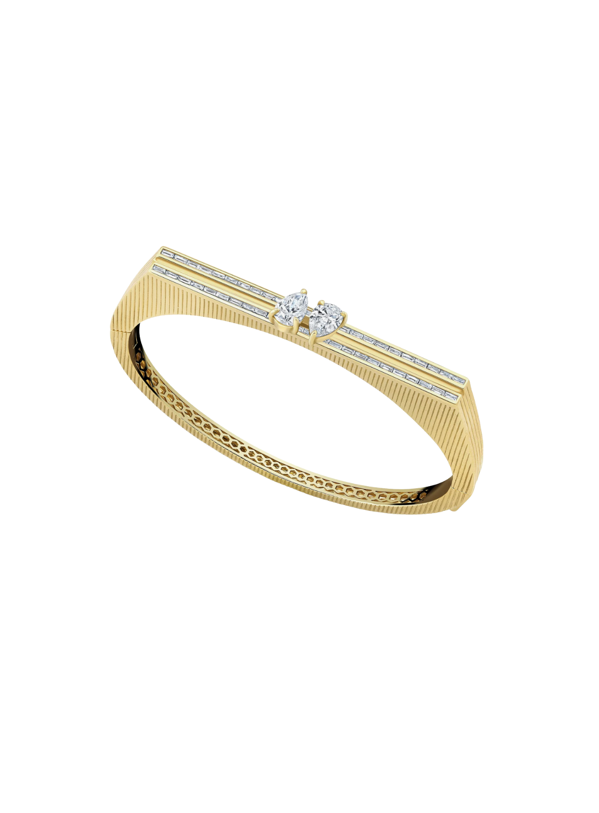 Blade Double Pear Bangle