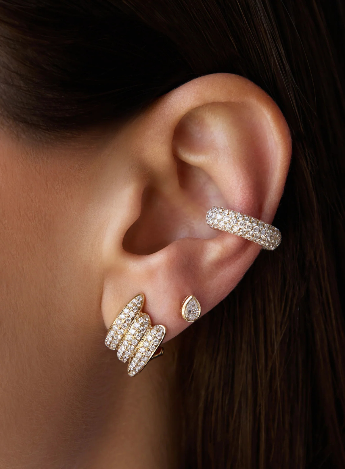 Small Diamond Claire Earrings