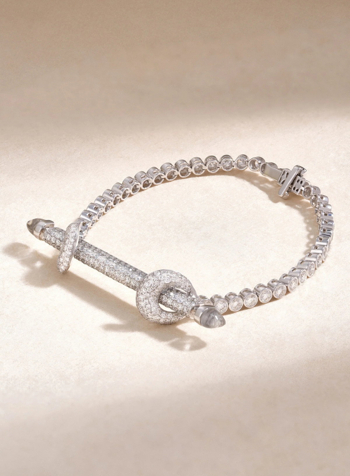 Diamond Tennis Chakra Bracelet