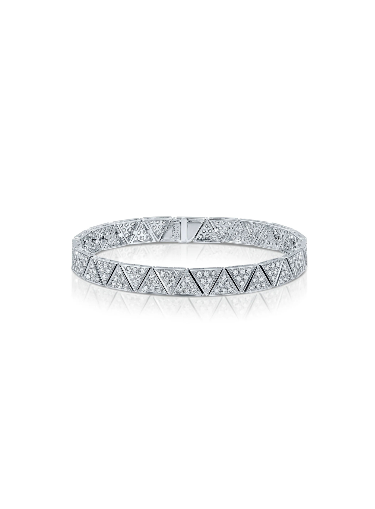 Wide Pavé Diamond Cleo Bracelet