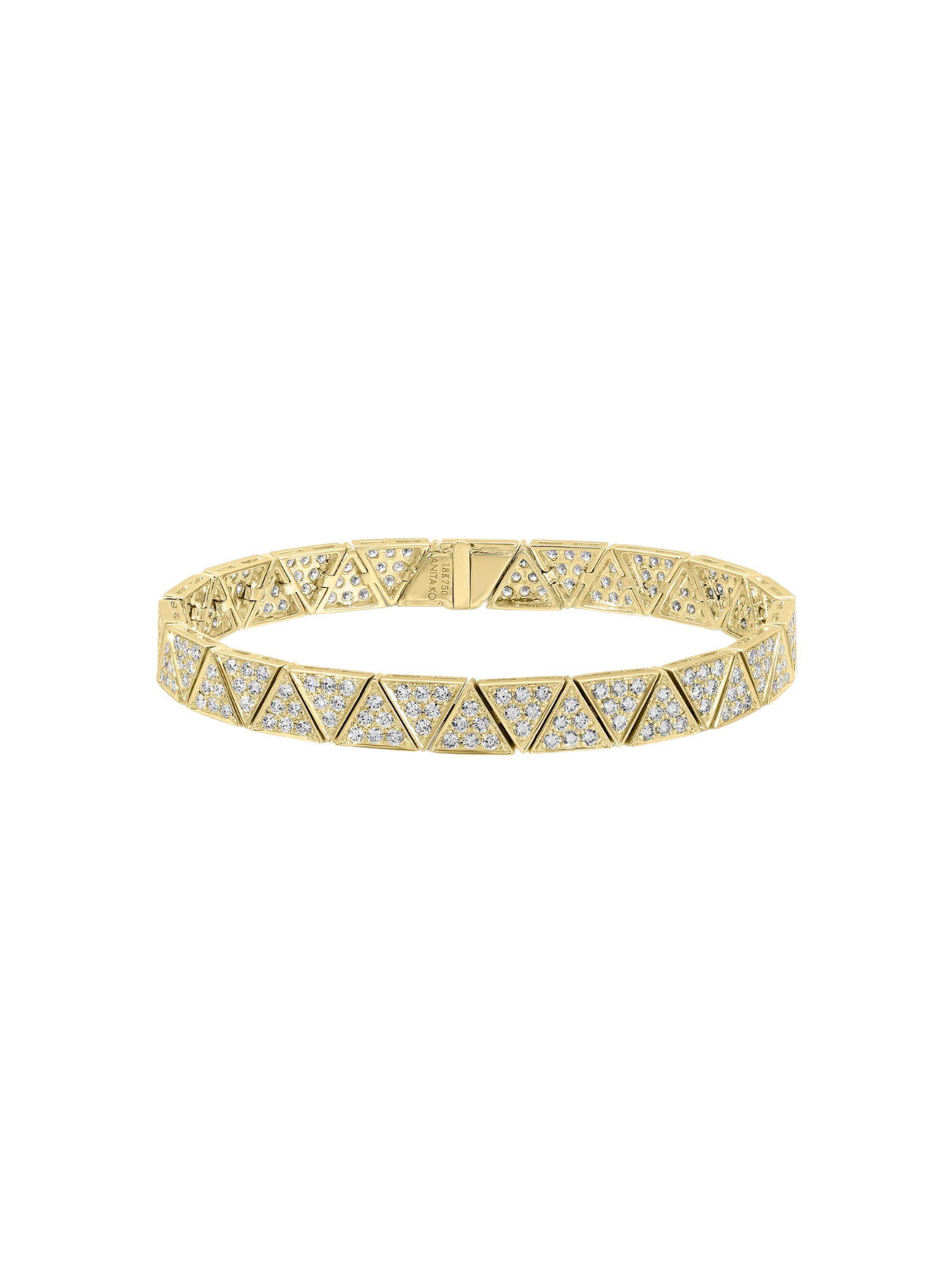 Wide Pavé Diamond Cleo Bracelet