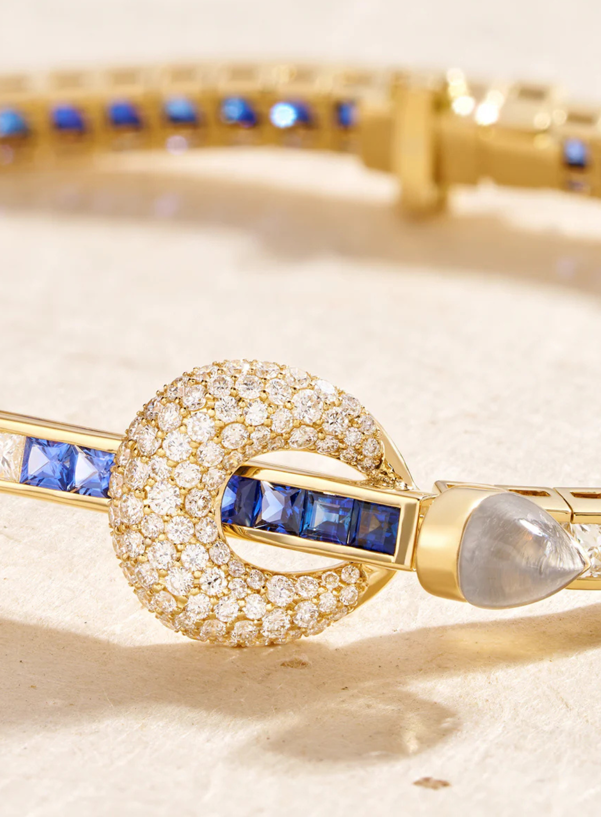 Chakra Tennis Bracelet Diamond & Sapphire