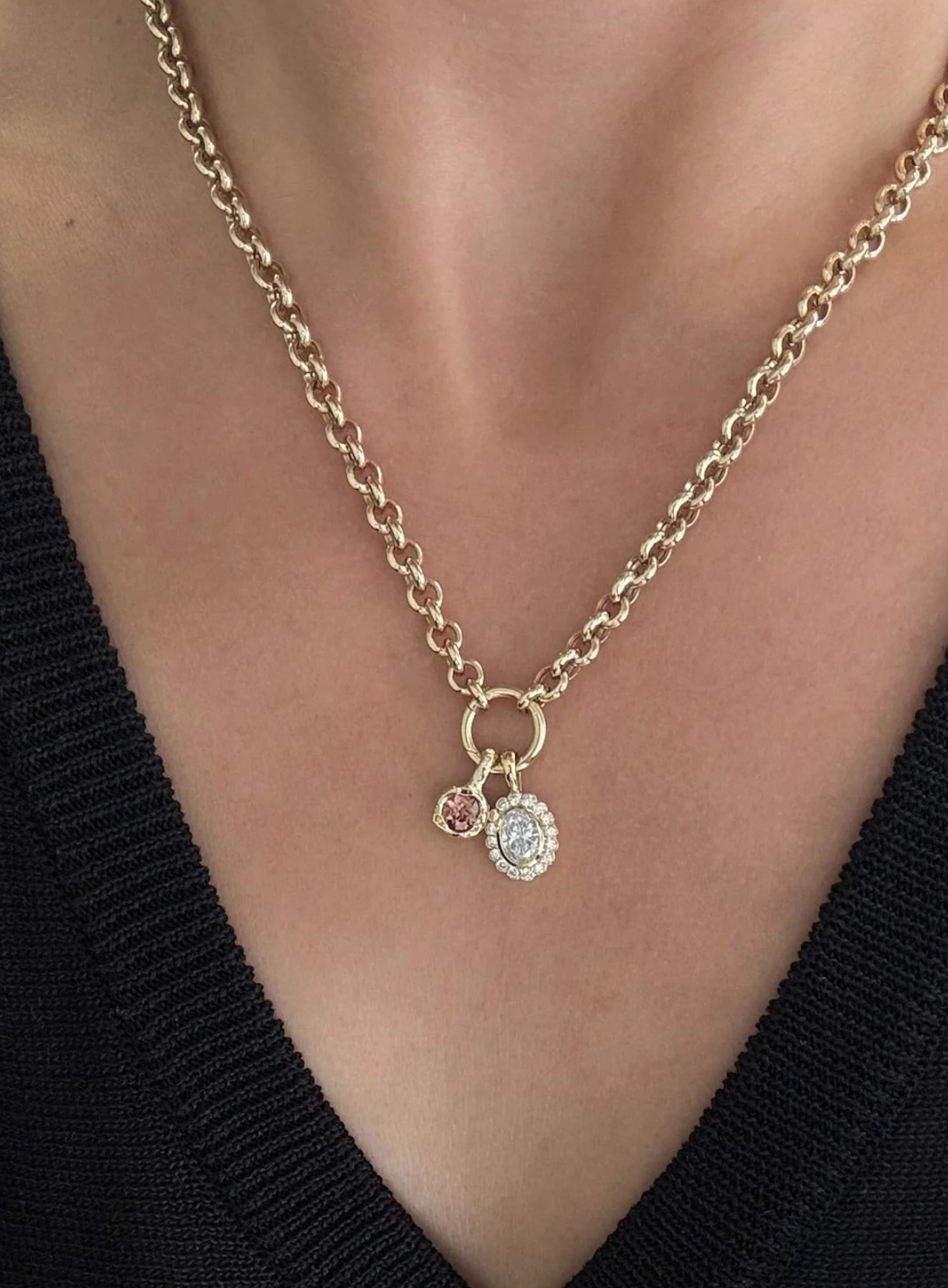 Mini Golden Hour Charm Bronze Zircon